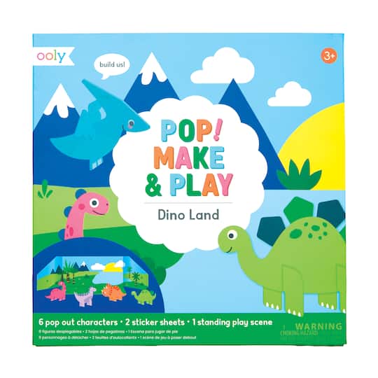 OOLY Pop! Make &#x26; Play Dino Land Activity Scene
